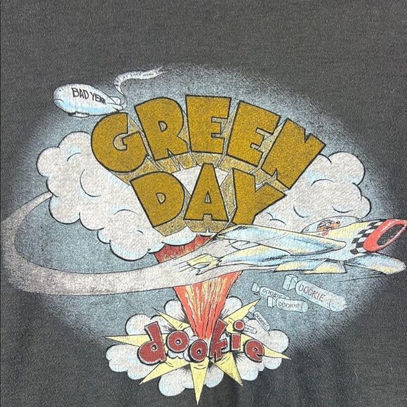 Green Day Vintage Graphic Women’s Sweatershirt - Gray - Picture 3 of 5